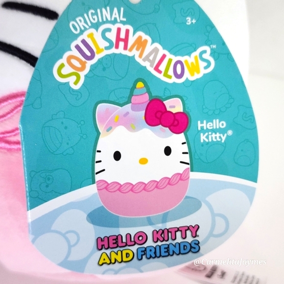 HELLO KITTY 🍦🦄 Ice Cream Rainbow Unicorn Hello Kitty Sanrio X Squishmallow NWT - Picture 3 of 8